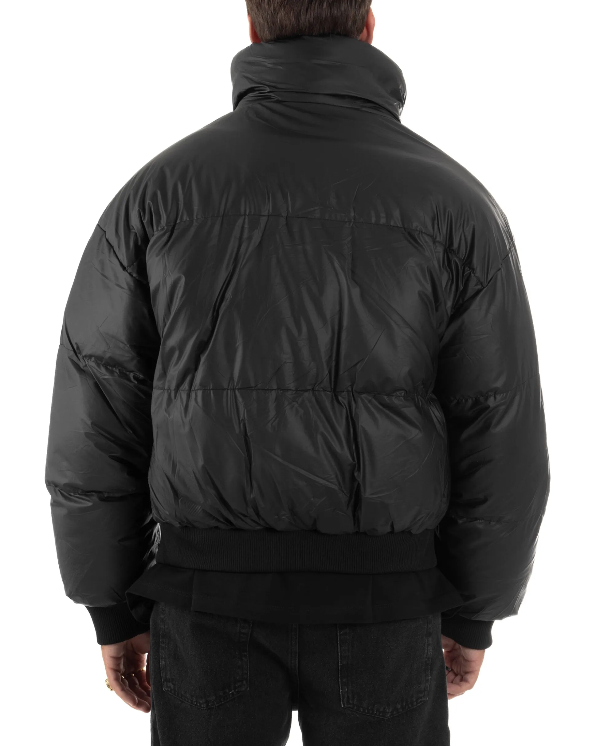 Giubbotto Oversize Piumino Bomber Full Zip Tessuto Opaco G3331A