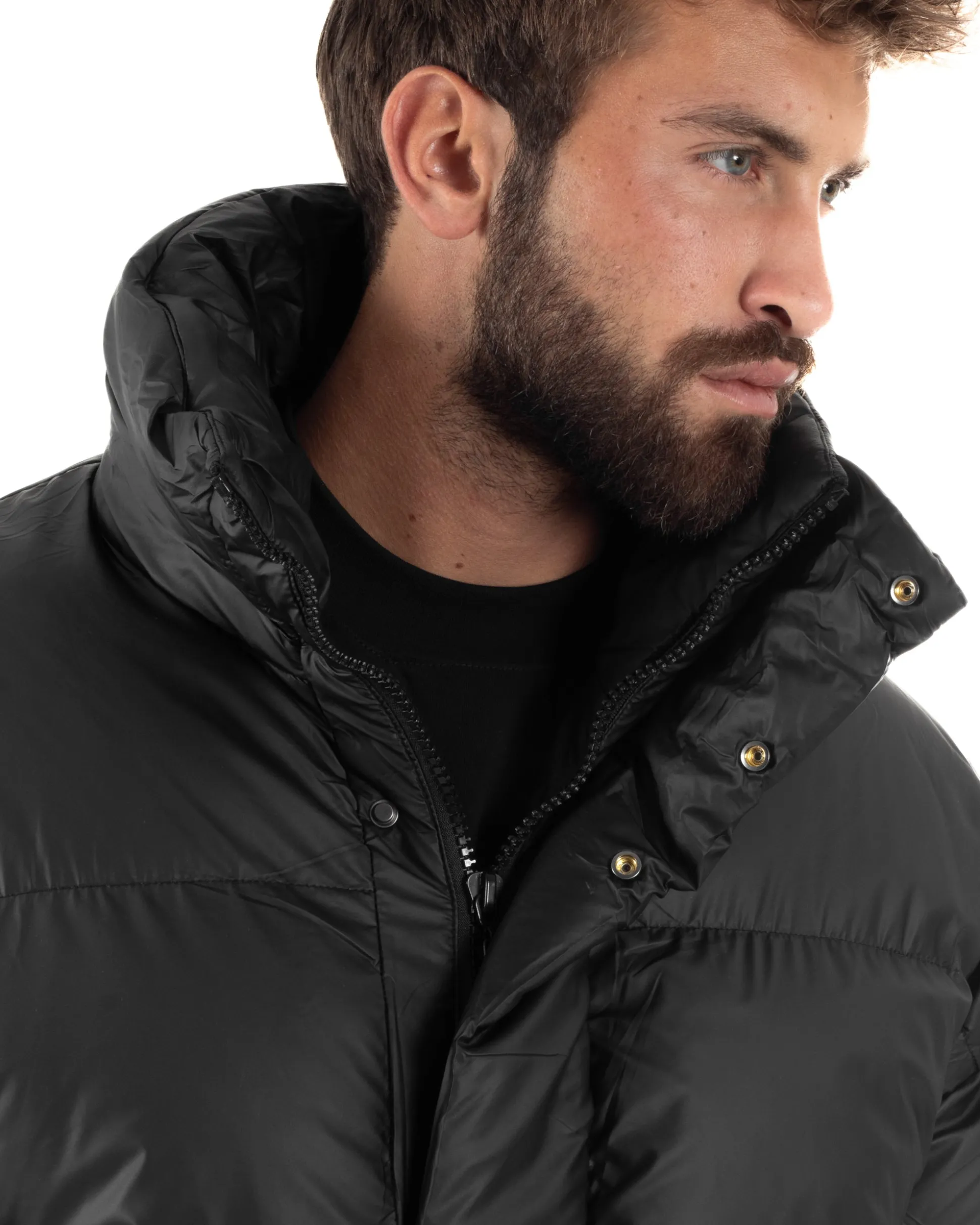 Giubbotto Oversize Piumino Bomber Full Zip Tessuto Opaco G3331A