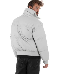 Giubbotto Oversize Piumino Bomber Full Zip Tessuto Opaco G3333A