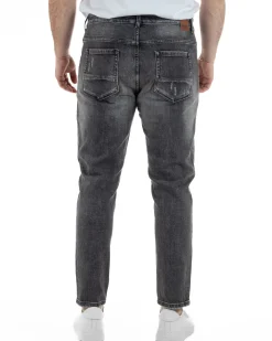 Jeans Cinque Tasche Slim Con Rotture TCJS1002A