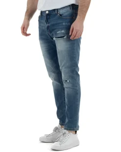 Jeans Cinque Tasche Slim Slavato TCJS1004A