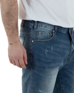 Jeans Cinque Tasche Slim Slavato TCJS1004A