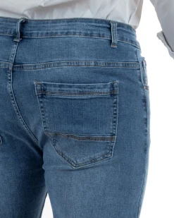 Jeans Cotone Slim Fit Denim Chiaro TCJS1003A