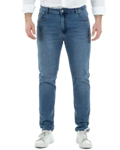 Jeans Cotone Slim Fit Denim Chiaro TCJS1003A