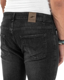 Jeans Skinny Fit Cinque Tasche Denim Grigio JS1140A