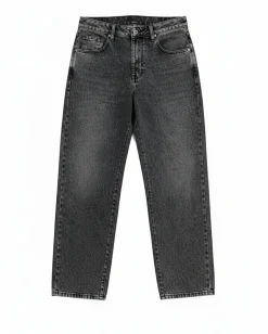Jeans uomo baggy barrel fit cinque tasche casual denim nero GIOSAL-JS1175A