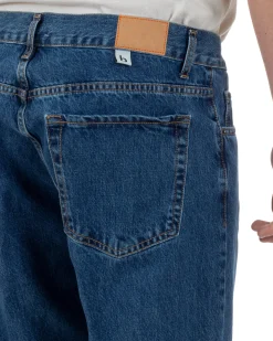 Jeans Uomo Baggy Pantaloni Fondo Ampio Largo Relaxed Fit Casual Basic Denim GIOSAL-JS1086A