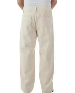 Jeans uomo cinque tasche baggy fit basic cotone panna GIOSAL-JS1178A