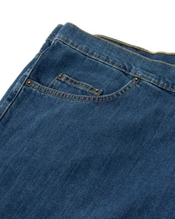 Jeans Uomo Pantaloni Calibrati Denim Cinque Tasche Taglie Forti P5819A