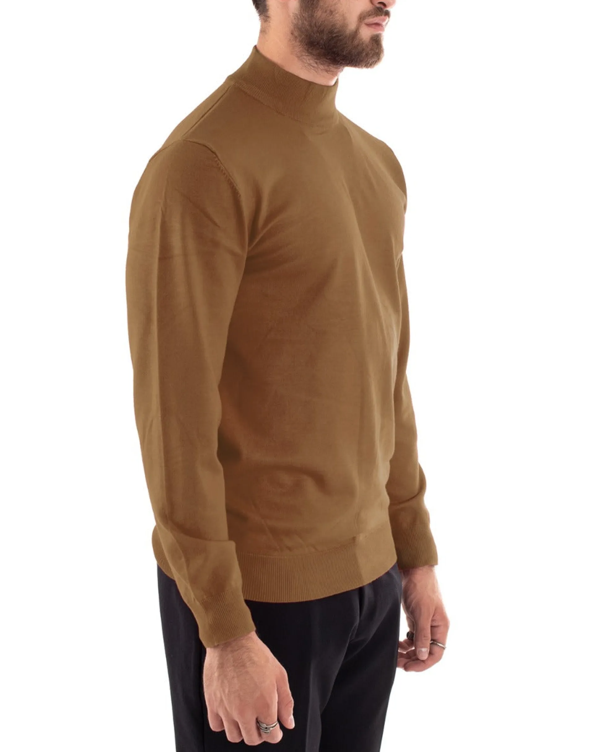 Maglioncino Uomo Maglia Mezzo Collo Sottogiacca Camel M2608A