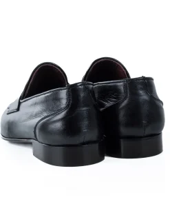 Mocassini College Uomo Con Bendina Scarpe Classiche Ecopelle Eleganti Cerimonia Suola Di Cuoio Con Ovalino Antiscivolo Casual Blu GIOSAL-S1273A