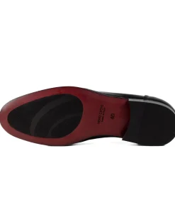 Mocassini College Uomo Con Bendina Scarpe Classiche Ecopelle Eleganti Cerimonia Suola Di Cuoio Con Ovalino Antiscivolo Casual Blu GIOSAL-S1273A