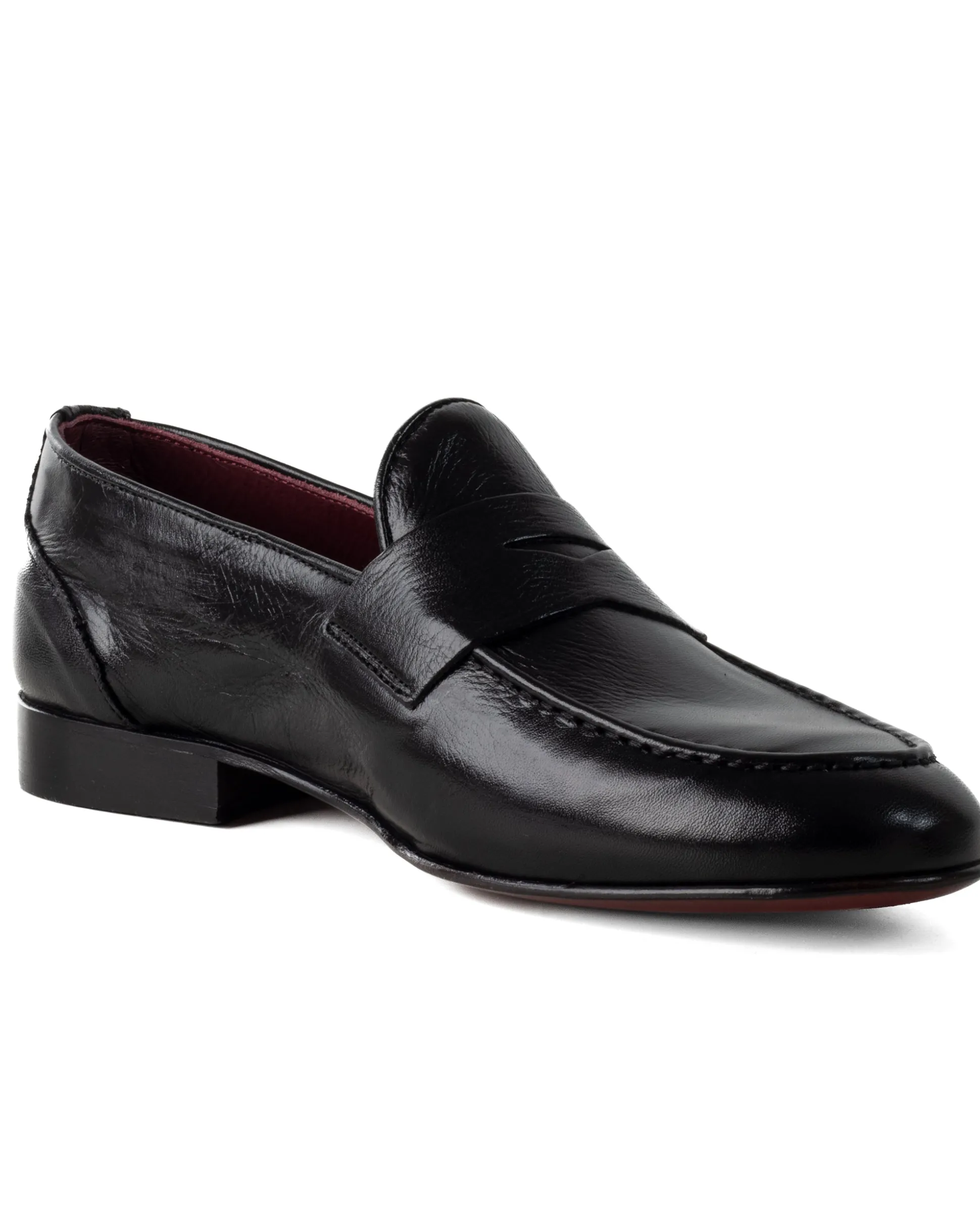Mocassini College Uomo Con Bendina Scarpe Classiche Ecopelle Eleganti Cerimonia Suola Di Cuoio Con Ovalino Antiscivolo Casual Nero GIOSAL-S1274A