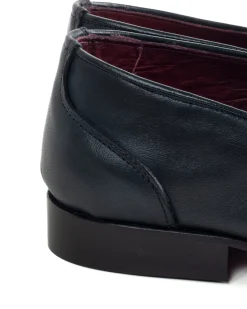 Mocassini College Uomo Con Nappine Scarpe Classiche Ecopelle Morbida Eleganti Cerimonia Suola Di Cuoio Con Ovalino Antiscivolo Casual Blu GIOSAL-S1281A