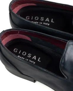 Mocassini College Uomo Con Nappine Scarpe Classiche Ecopelle Morbida Eleganti Cerimonia Suola Di Cuoio Con Ovalino Antiscivolo Casual Blu GIOSAL-S1281A