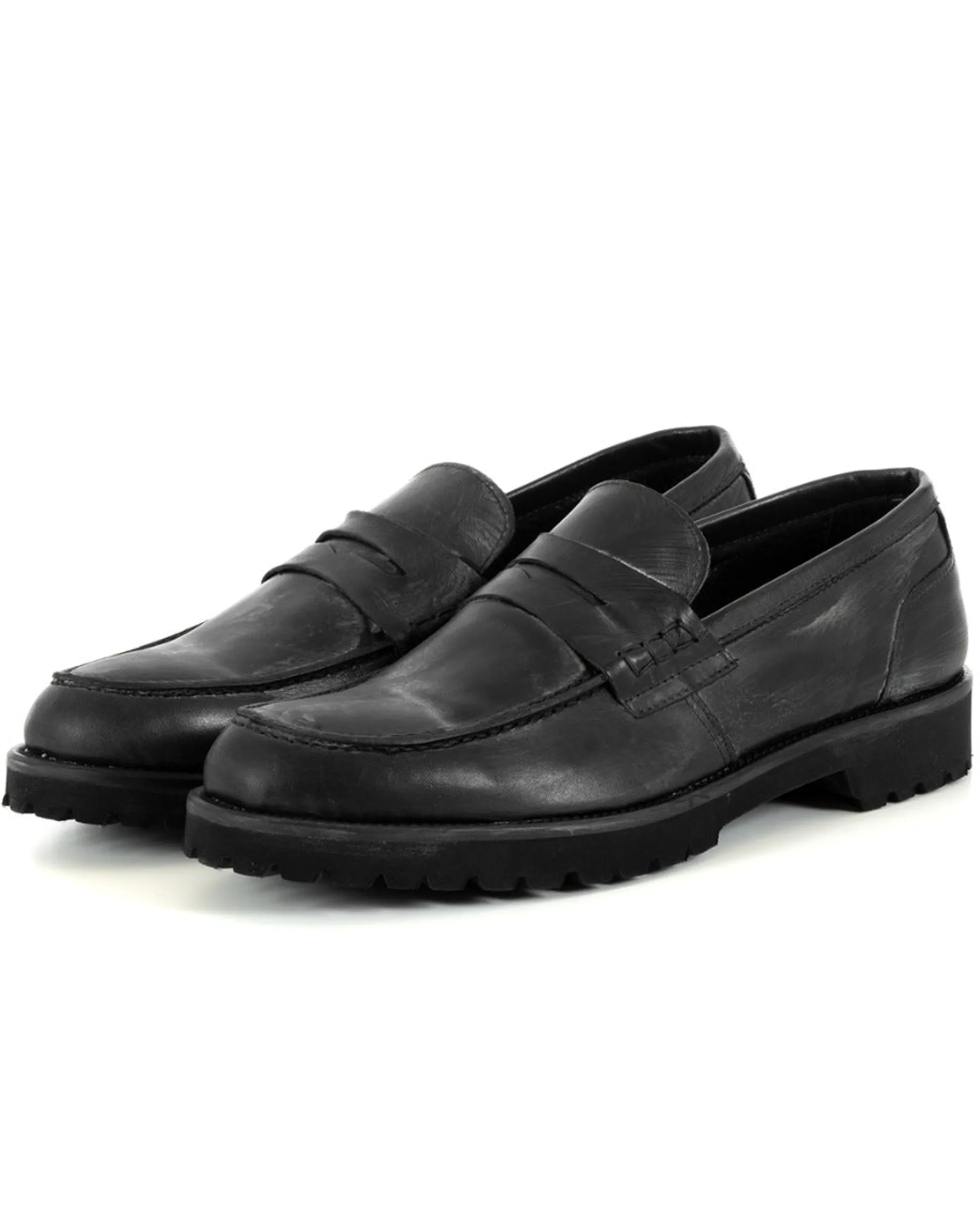 Mocassini College Uomo Scarpe Alte Ecopelle Nero Eleganti Casual Sportive GIOSAL-S1212A