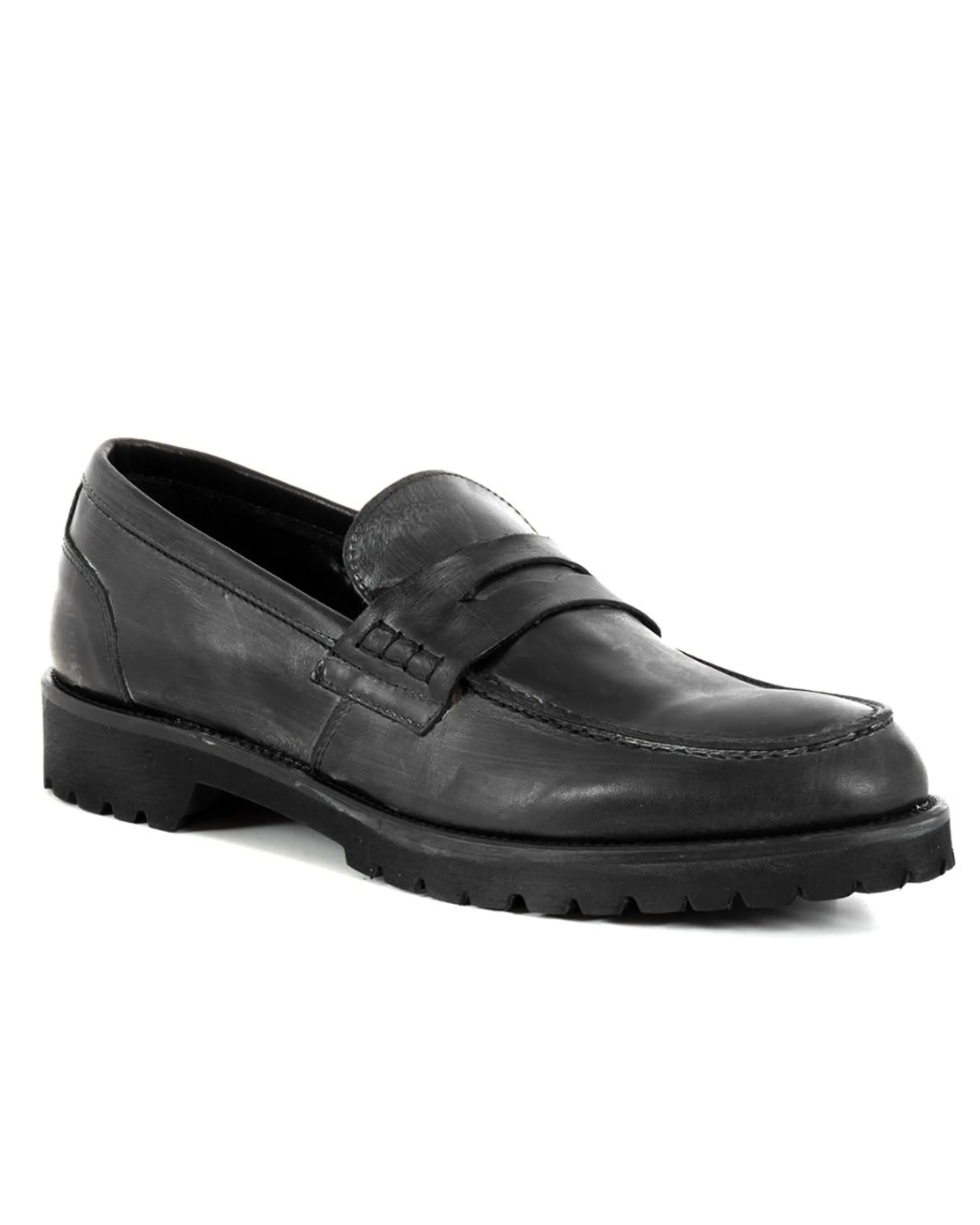 Mocassini College Uomo Scarpe Alte Ecopelle Nero Eleganti Casual Sportive GIOSAL-S1212A