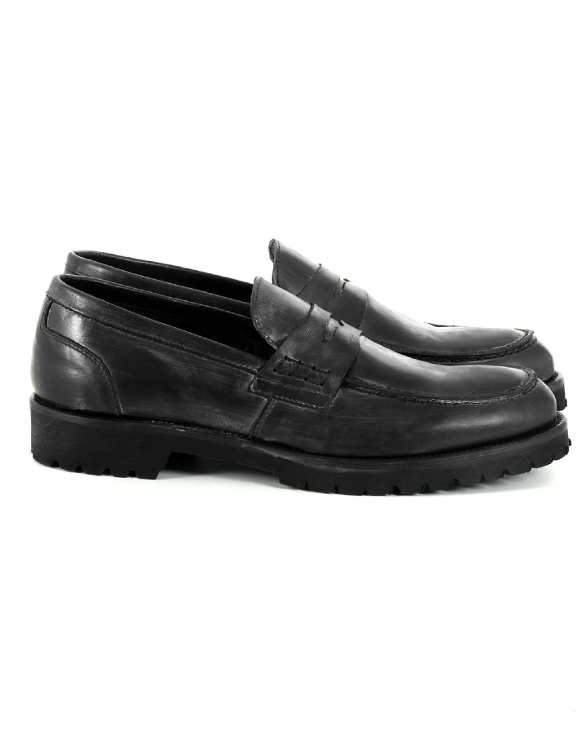 Mocassini College Uomo Scarpe Alte Ecopelle Nero Eleganti Casual Sportive GIOSAL-S1212A