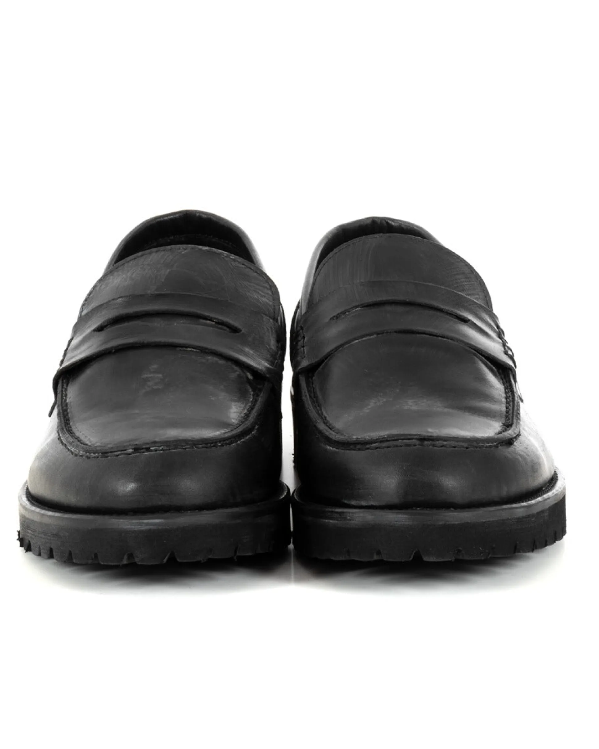 Mocassini College Uomo Scarpe Alte Ecopelle Nero Eleganti Casual Sportive GIOSAL-S1212A