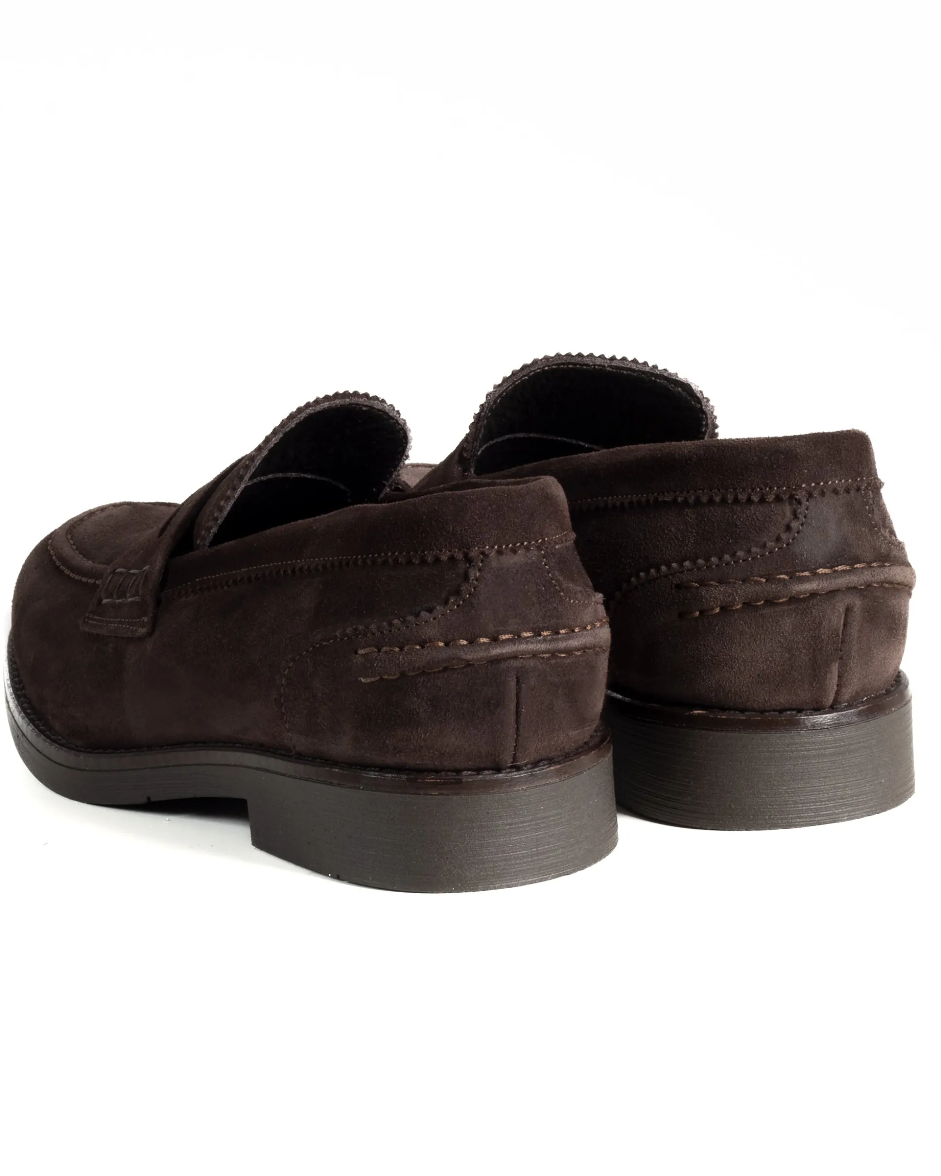 Mocassini College Uomo Scarpe Camoscio Eleganti Cerimonia Suola Di Gomma Casual Marrone GIOSAL-S1292A