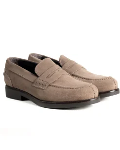 Mocassini College Uomo Scarpe Camoscio Eleganti Cerimonia Suola Di Gomma Casual Beige GIOSAL-S1291A