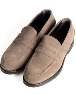 Mocassini College Uomo Scarpe Camoscio Eleganti Cerimonia Suola Di Gomma Casual Beige GIOSAL-S1291A