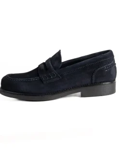 Mocassini College Uomo Scarpe Camoscio Eleganti Cerimonia Suola Di Gomma Casual Blu GIOSAL-S1290A