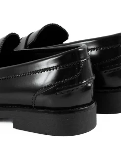 Mocassini College Uomo Scarpe Ecopelle Abrasivate Eleganti Cerimonia Suola Di Gomma Casual Nero GIOSAL-S1283A