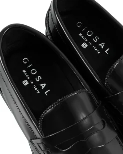 Mocassini College Uomo Scarpe Ecopelle Abrasivate Eleganti Cerimonia Suola Di Gomma Casual Nero GIOSAL-S1283A
