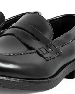 Mocassini College Uomo Scarpe Ecopelle Abrasivate Eleganti Cerimonia Suola Di Gomma Casual Nero GIOSAL-S1283A