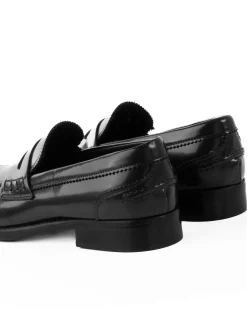 Mocassini College Uomo Scarpe Ecopelle Abrasivate Eleganti Cerimonia Suola Di Cuoio Casual Nero GIOSAL-S1260A