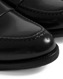 Mocassini Doppia Fibbia Uomo Scarpe Ecopelle Abrasivate Lucide Eleganti Cerimonia Suola Di Cuoio Casual Nero GIOSAL-S1262A