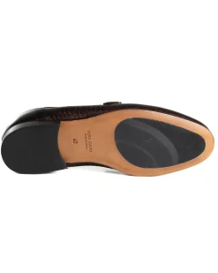 Mocassini Uomo Con Fibbia Frangia Scarpe Ecopelle Eleganti Pelle Vitello Intrecciata Cerimonia Suola Di Cuoio Con Ovalino Antiscivolo Casual Marrone GIOSAL-S1289A