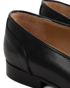 Mocassini uomo con fibbia frangia borchie scarpe copelle eleganti pelle vitello cerimonia suola di cuoio con ovalino antiscivolo casual nero GIOSAL-S1272A