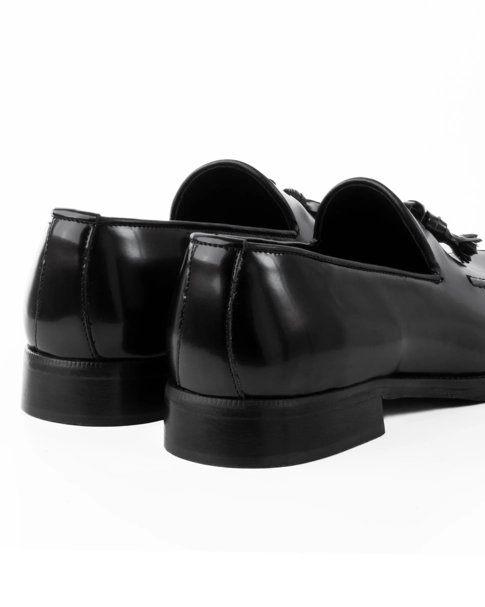 Mocassini Uomo Con Nappine Scarpe Ecopelle Abrasivate Eleganti Cerimonia Suola Di Cuoio Casual Nero GIOSAL-S1265A