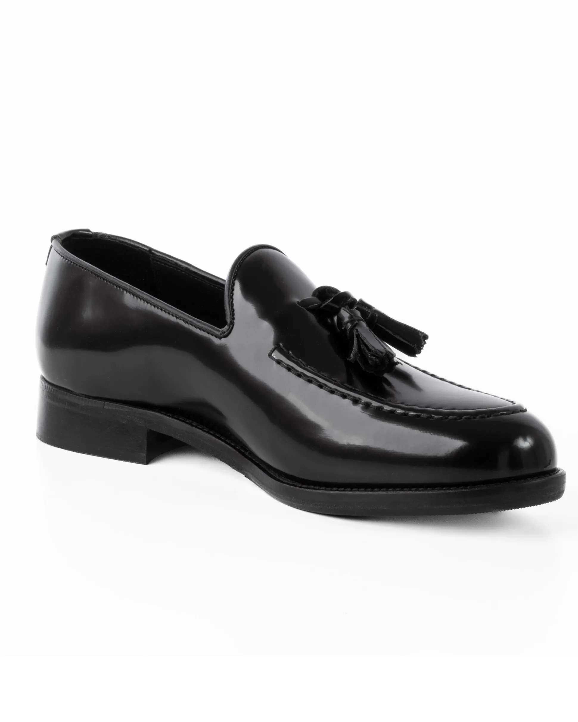Mocassini Uomo Con Nappine Scarpe Ecopelle Abrasivate Eleganti Cerimonia Suola Di Cuoio Casual Nero GIOSAL-S1265A