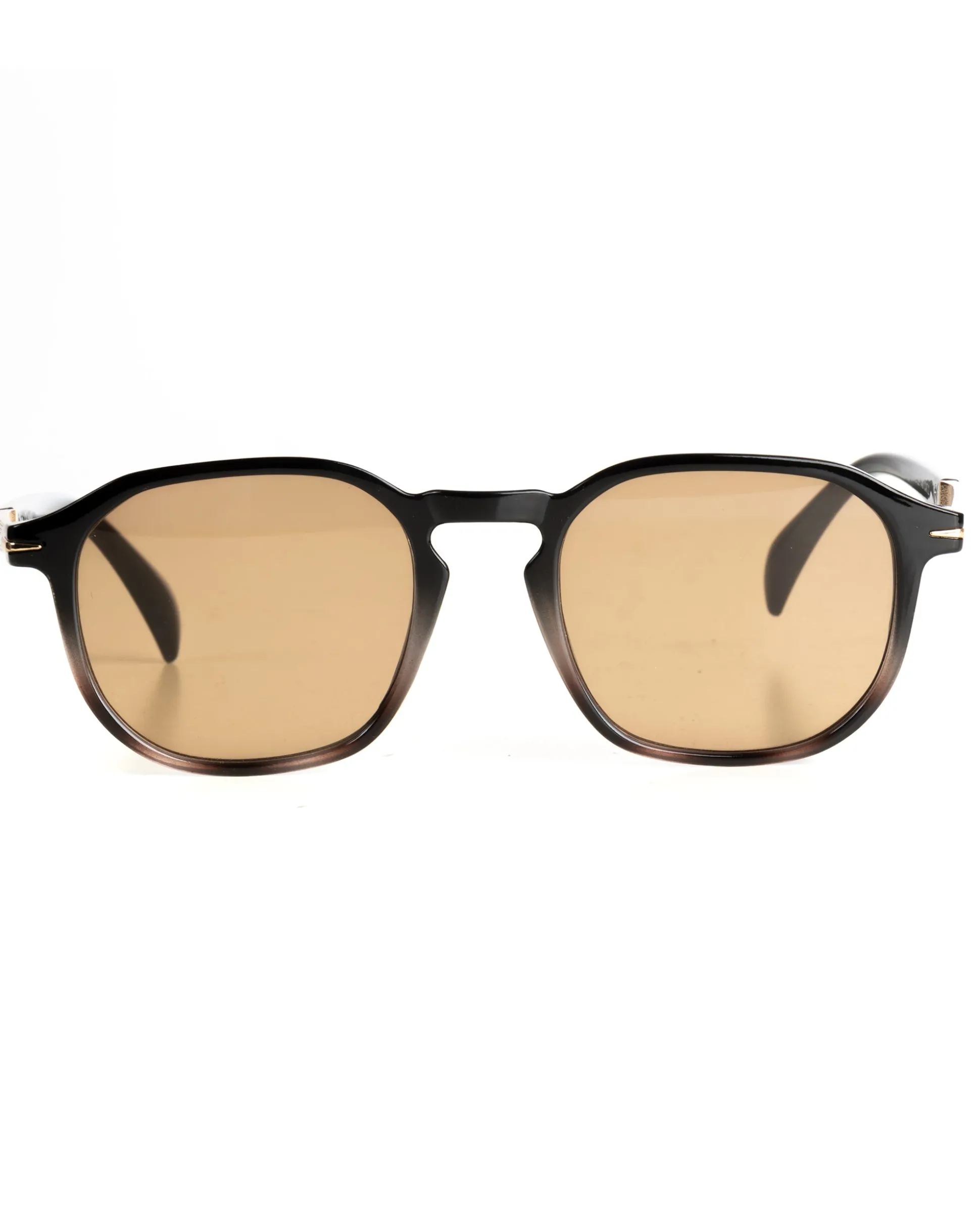 Occhiali da sole uomo unisex lenti amber cerniere dorate GIOSAL-OC1100A