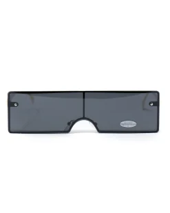 Occhiali da Sole Uomo Unisex Nero Lenti Scure Doppie Sunglasses GIOSAL-OC1008A