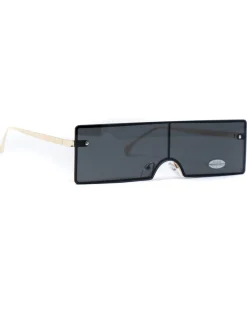Occhiali da Sole Uomo Unisex Nero Lenti Scure Doppie Sunglasses GIOSAL-OC1008A