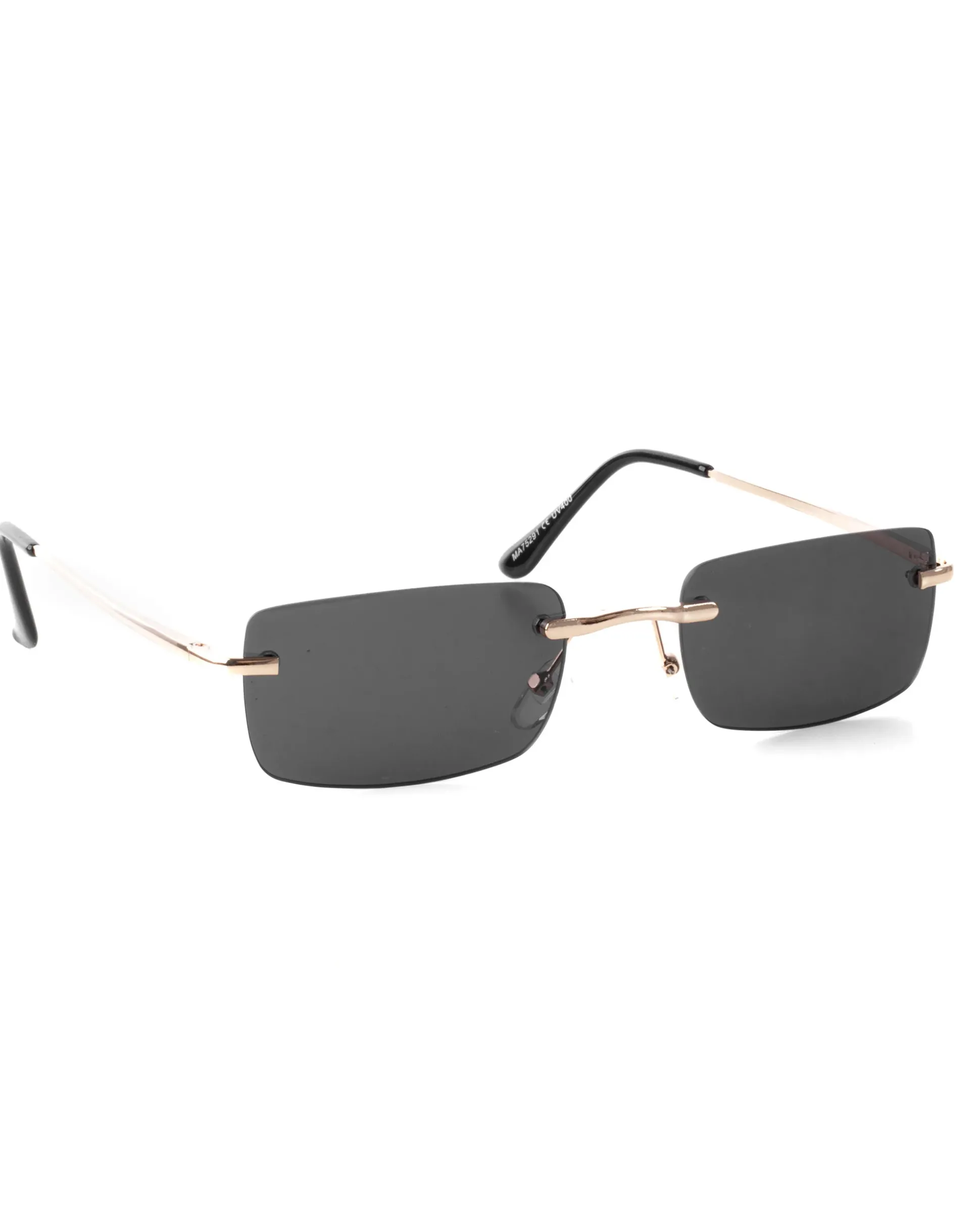 Occhiali da Sole Uomo Unisex Sunglasses Lenti Squadrate Casual Sottili Nero GIOSAL-OC1081A