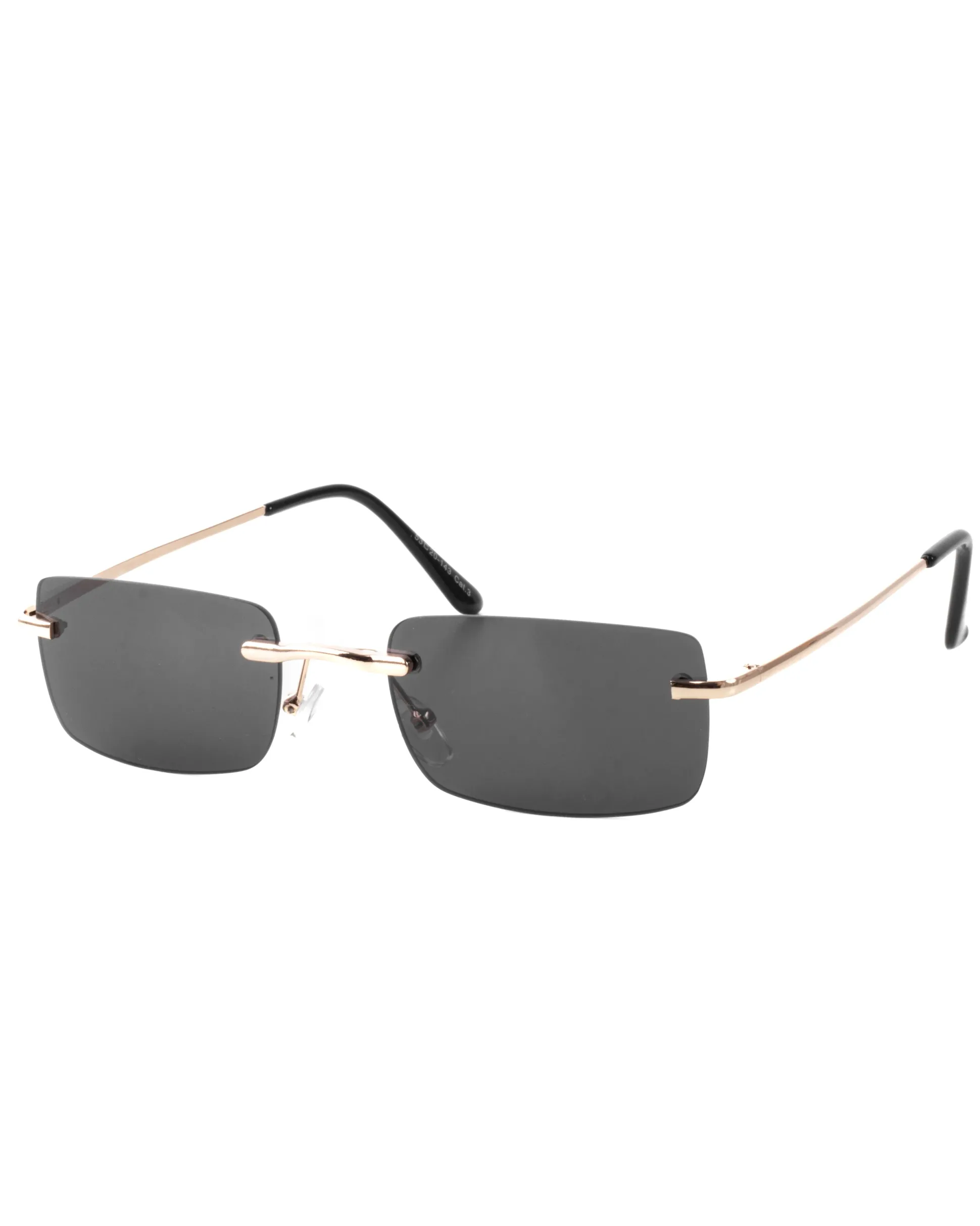 Occhiali da Sole Uomo Unisex Sunglasses Lenti Squadrate Casual Sottili Nero GIOSAL-OC1081A