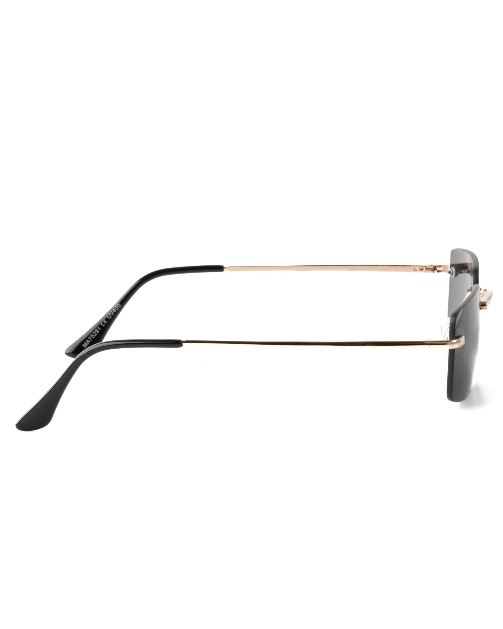 Occhiali da Sole Uomo Unisex Sunglasses Lenti Squadrate Casual Sottili Nero GIOSAL-OC1081A