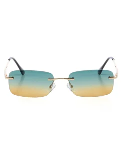 Occhiali da Sole Uomo Unisex Sunglasses Lenti Multicolore Squadrate Casual Sottili GIOSAL-OC1079A