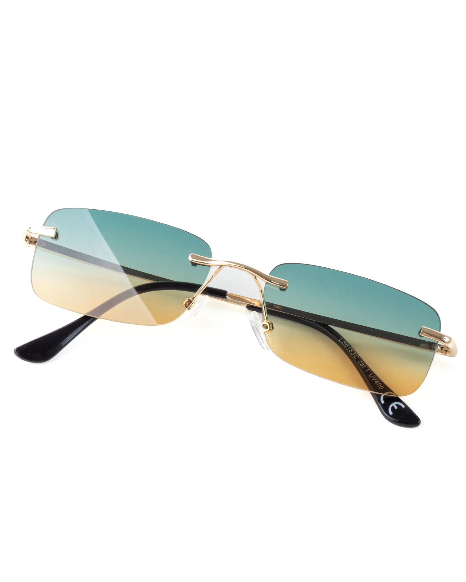 Occhiali da Sole Uomo Unisex Sunglasses Lenti Multicolore Squadrate Casual Sottili GIOSAL-OC1079A