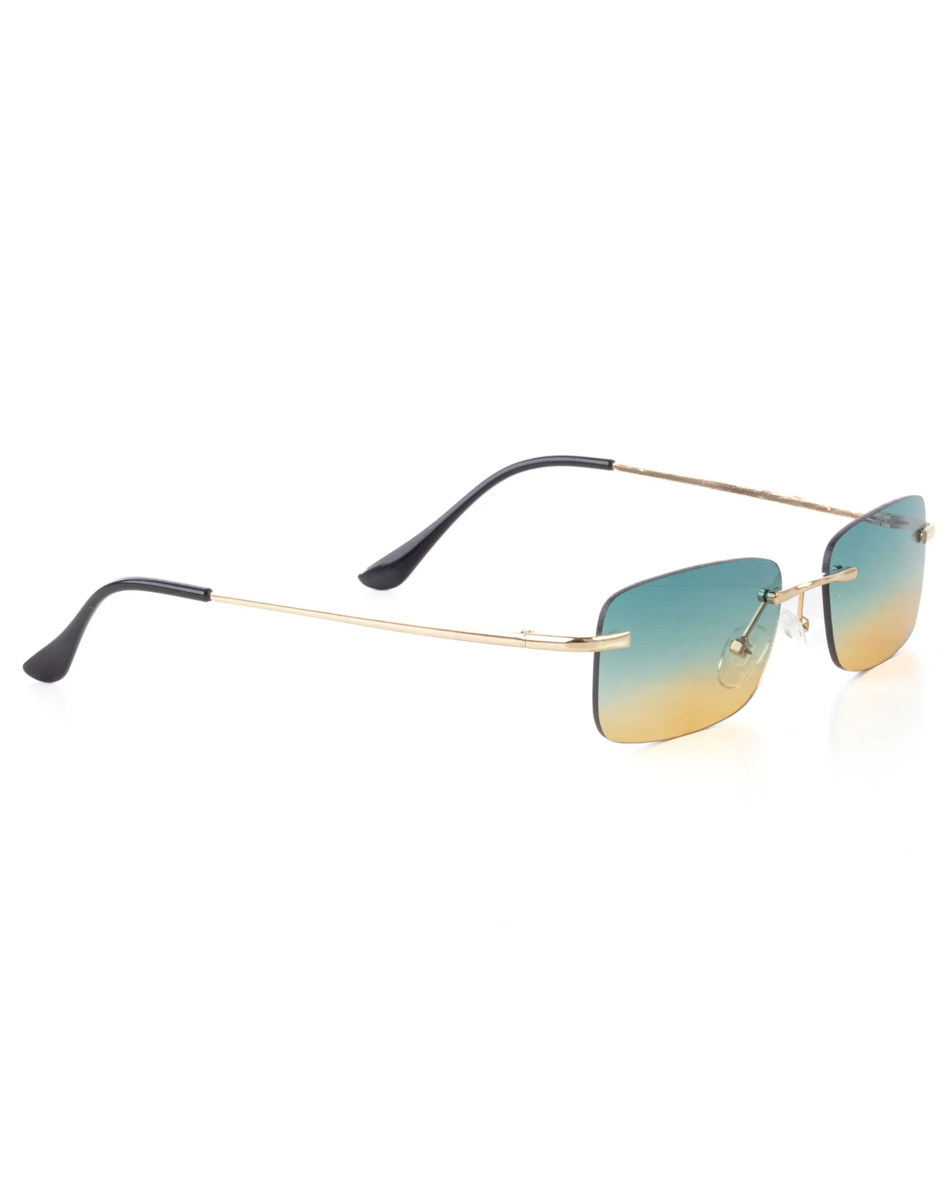 Occhiali da Sole Uomo Unisex Sunglasses Lenti Multicolore Squadrate Casual Sottili GIOSAL-OC1079A