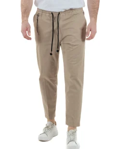 Pantaloni Cotone Jogger Beige TCP1012A