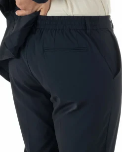Pantaloni uomo no stiro impermeabile coulisse blu GIOSAL-P6463A