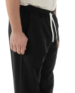 Pantaloni Uomo Pantalaccio Viscosa Morbido Regular Fit Nero P6247A