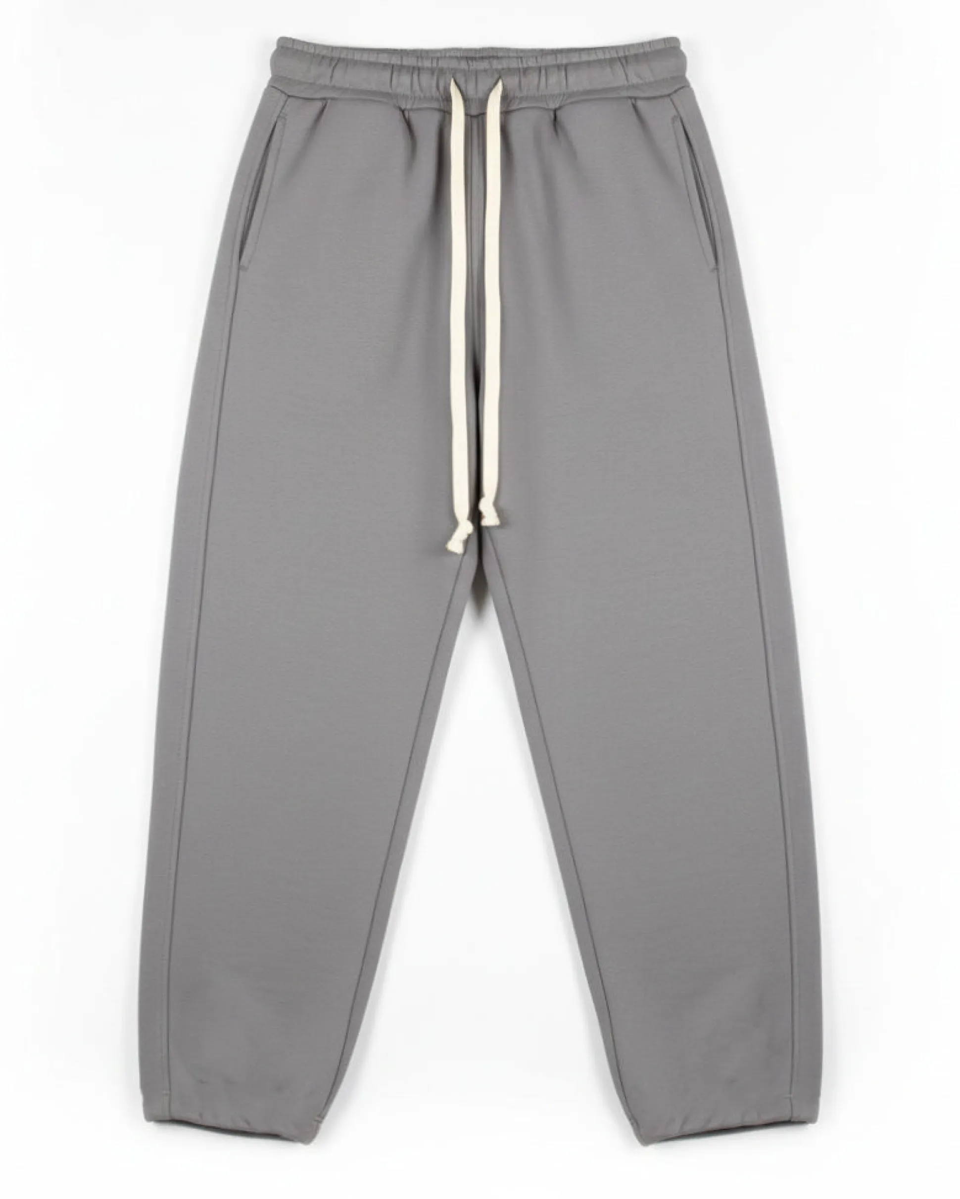 Pantaloni uomo tuta balloon fit cotone leggero pantalaccio japan baggy grigio piombo GIOSAL-P6442A