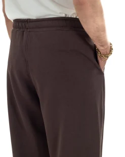 Pantaloni uomo tuta balloon fit cotone leggero pantalaccio japan baggy marrone GIOSAL-P6439A